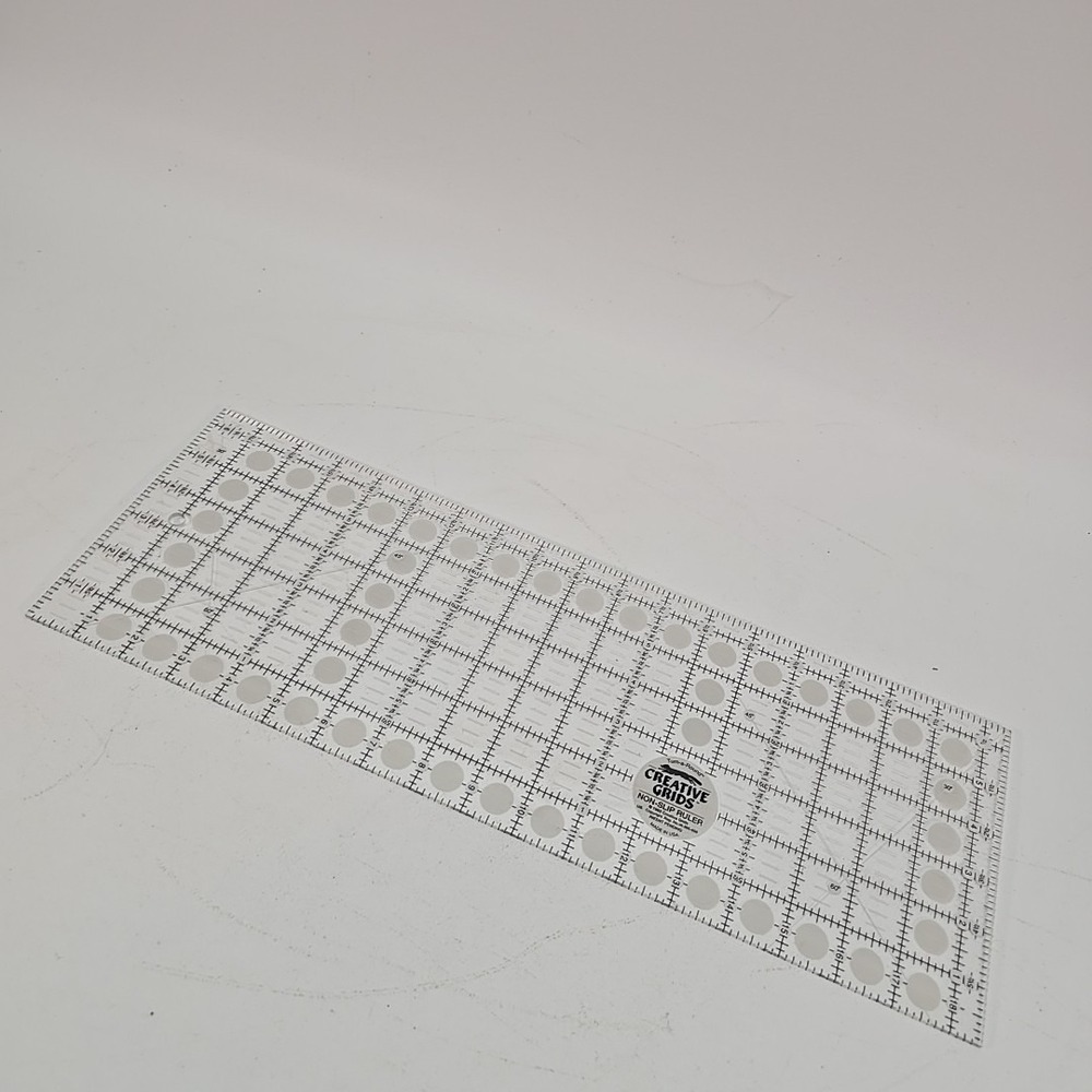 Turn-Around Creative Grids Non Slip Quilting Ruler/Template - 18.5" x 6.5"